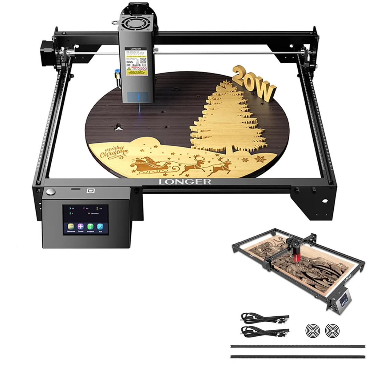 LONGER LONGER RAY5 20W Laser Engraver & Extension Kit — produktbild