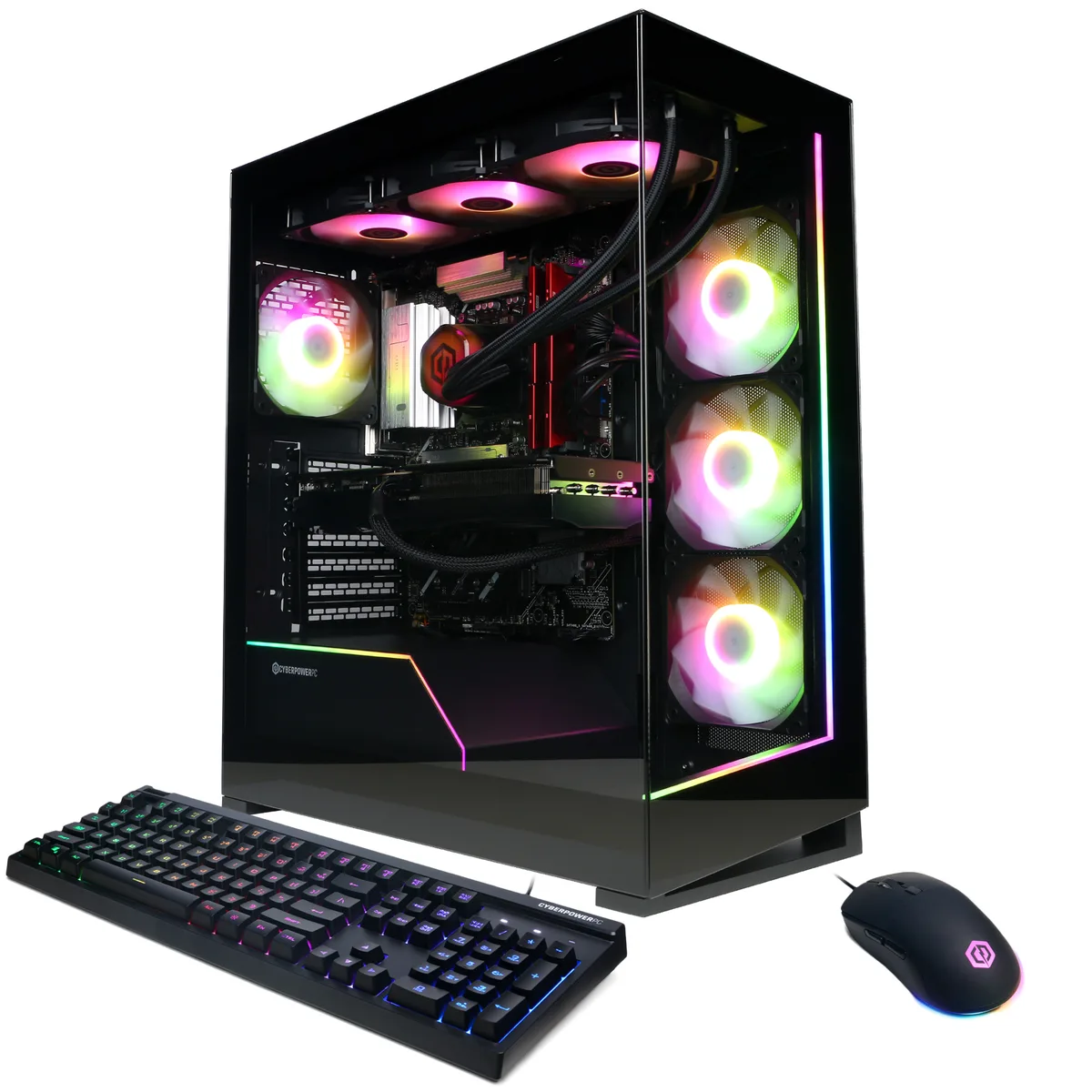CyberpowerPC CyberpowerPC GM70928 Ryzen 7 7800X3D 32GB DDR5 1TB NVMe RTX 5070 gaming PC — fotografia produktu