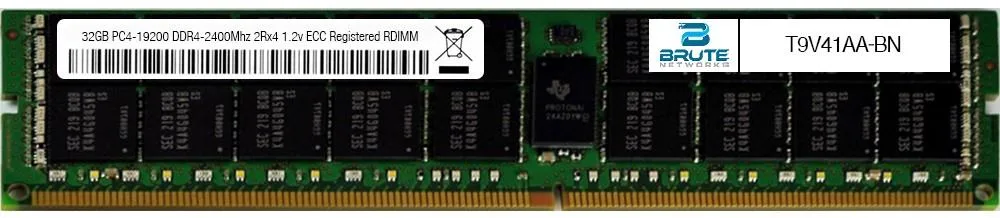 Brute Networks Brute Networks 32GB DDR4-2400 PC4-19200 2Rx4 1.2V Registered RDIMM — photo du produit