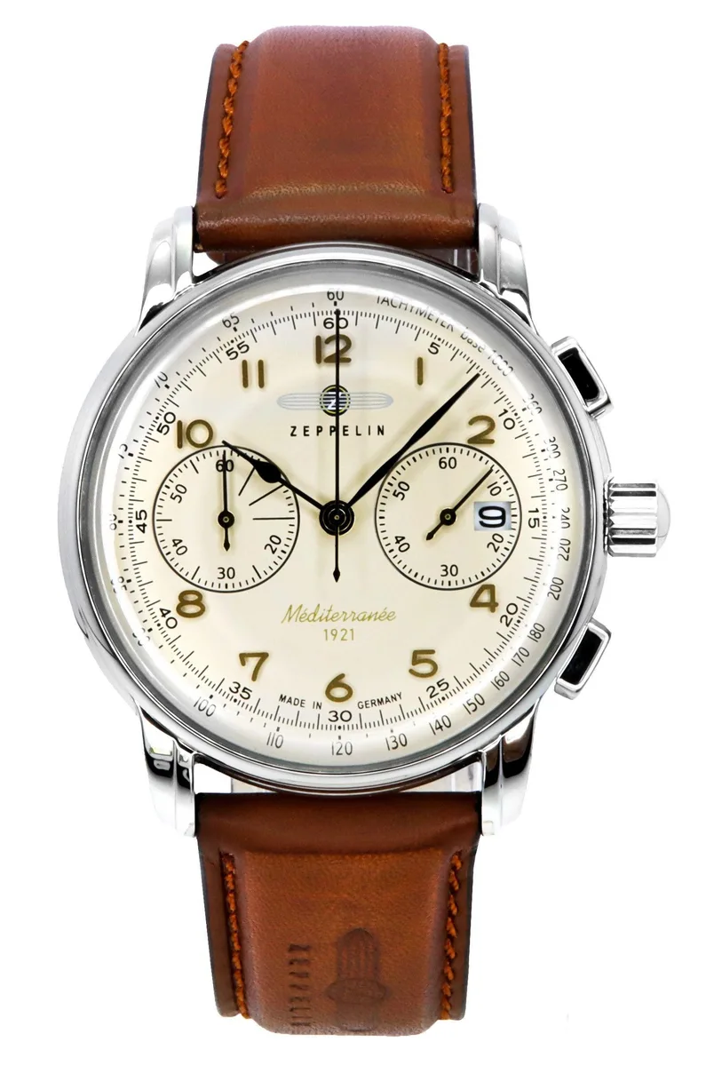 Graf Zeppelin Graf Zeppelin Mediterranee Chronograph 96705 Beige Dial Quartz Watch — product photo