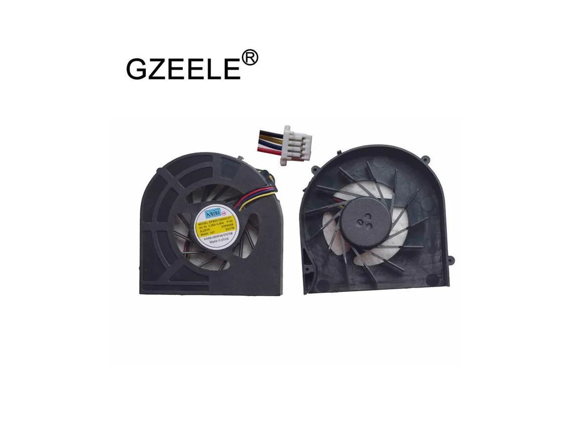 New CPU cooling fan for HP ProBook laptops, black plastic housing with wire connector