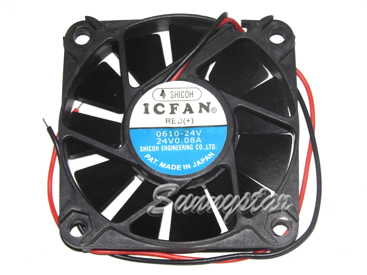 SunnyStar Co., Ltd SunnyStar Co., Ltd 0610-24V 60x60x10mm 24V 0.08A 2-wire case fan — foto produk