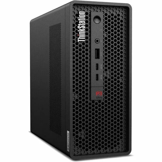 Compact small-form-factor desktop in a matte black chassis
