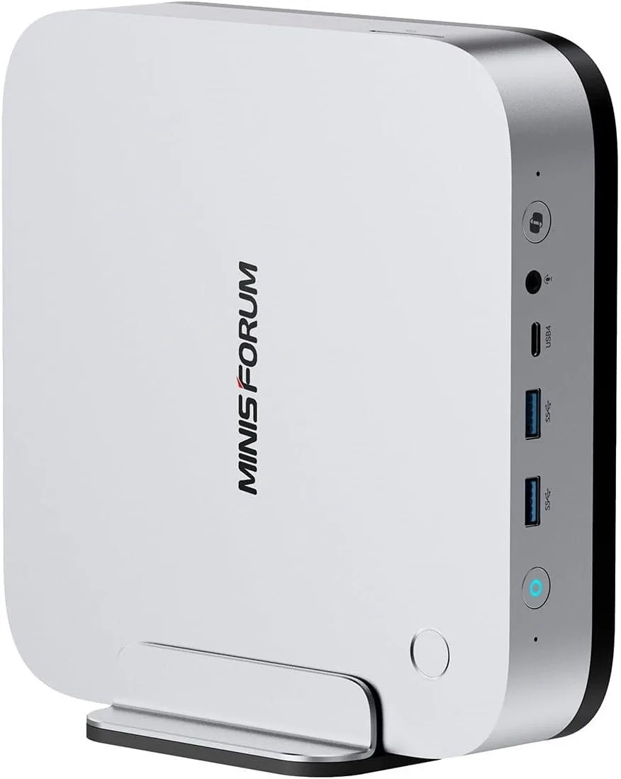 minisforum minisforum AI X1 Pro-370 barebone mini PC AMD Ryzen AI 9 HX 370 Silver — photo du produit