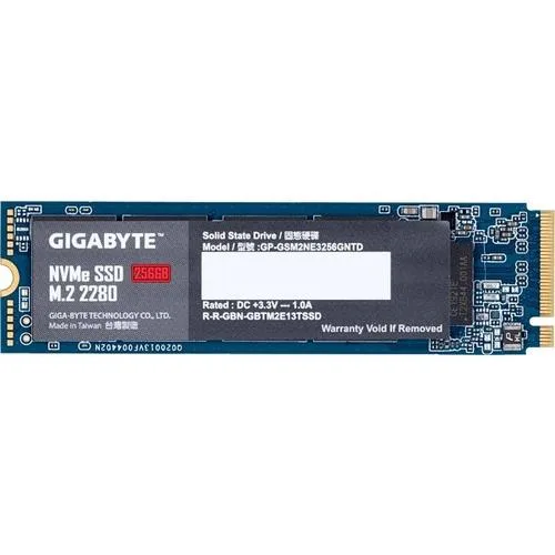 GIGABYTE GIGABYTE GP-GSM2NE3256GNTD 256GB M.2 2280 NVMe internal SSD — product photo