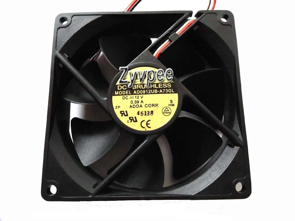 Zyvpee Zyvpee AD0912UB-A73GL 92x25mm 12V .39A 3-pin case fan — foto produk