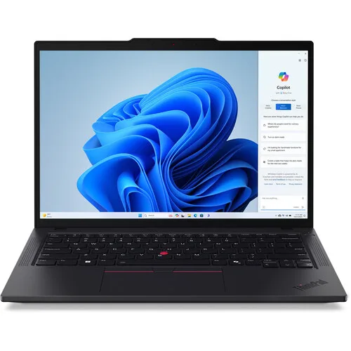 Black 14 inch ThinkPad T14 Gen 1 laptop with multi-touch anti-glare display