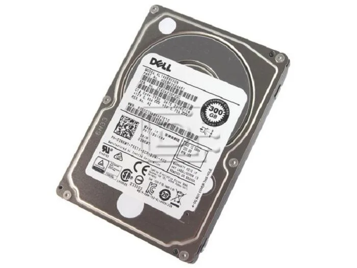 2.5 inch enterprise hard drive with silver metal casing and SAS connector