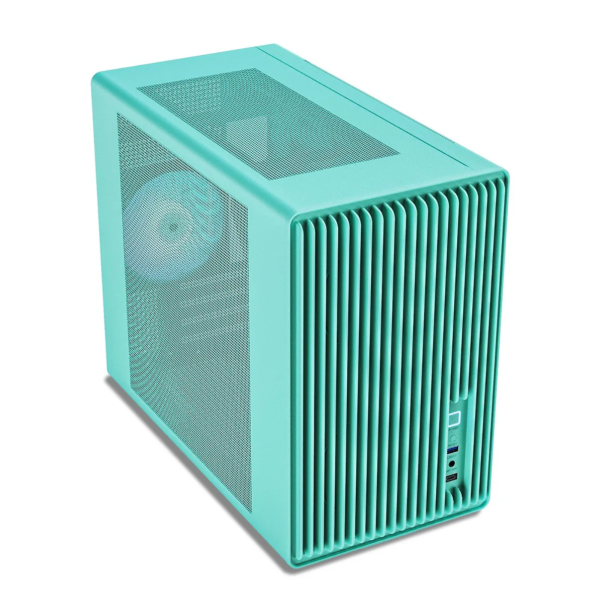 Vetroo Vetroo M06 Micro-ATX/Mini-ITX PC Case Mint Green — photo du produit