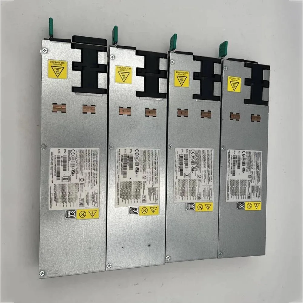 New ATX power supply unit in black metal housing