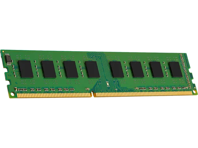 Green 288-pin DDR4 server memory module, no heat spreader
