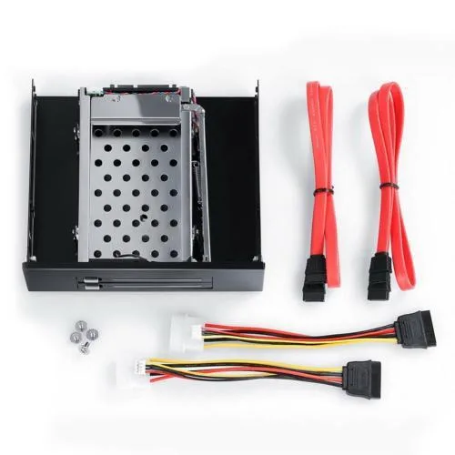 Hetai Tech Hetai Tech Internal Dual Bay 2.5inch SATA SSD Enclosure Black — product photo