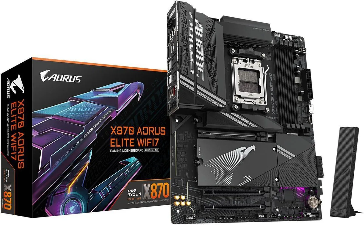 GIGABYTE GIGABYTE X870 AORUS ELITE WIFI7 AMD motherboard FF4D516G6000HC38ADC01 — photo du produit