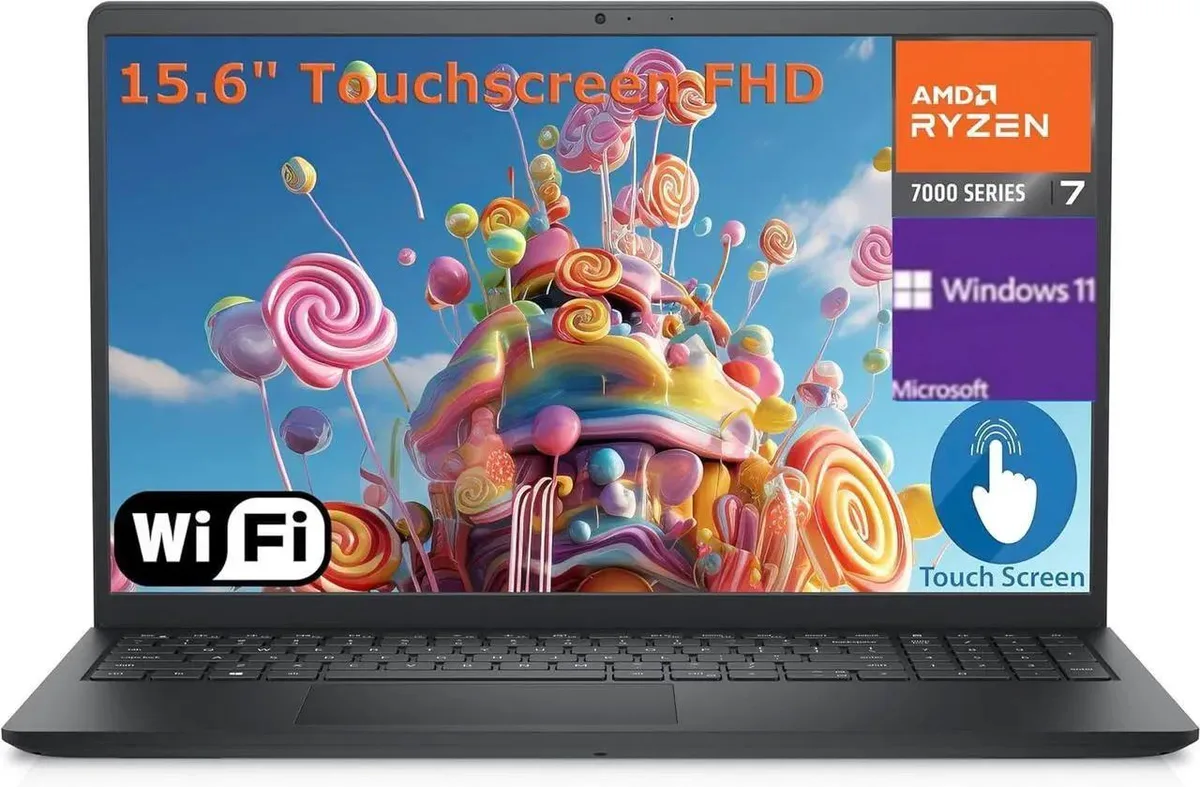 DELL DELL Inspiron laptop AMD Ryzen 7 7730U 32 GB 512 GB 15.6" FHD touch — photo du produit