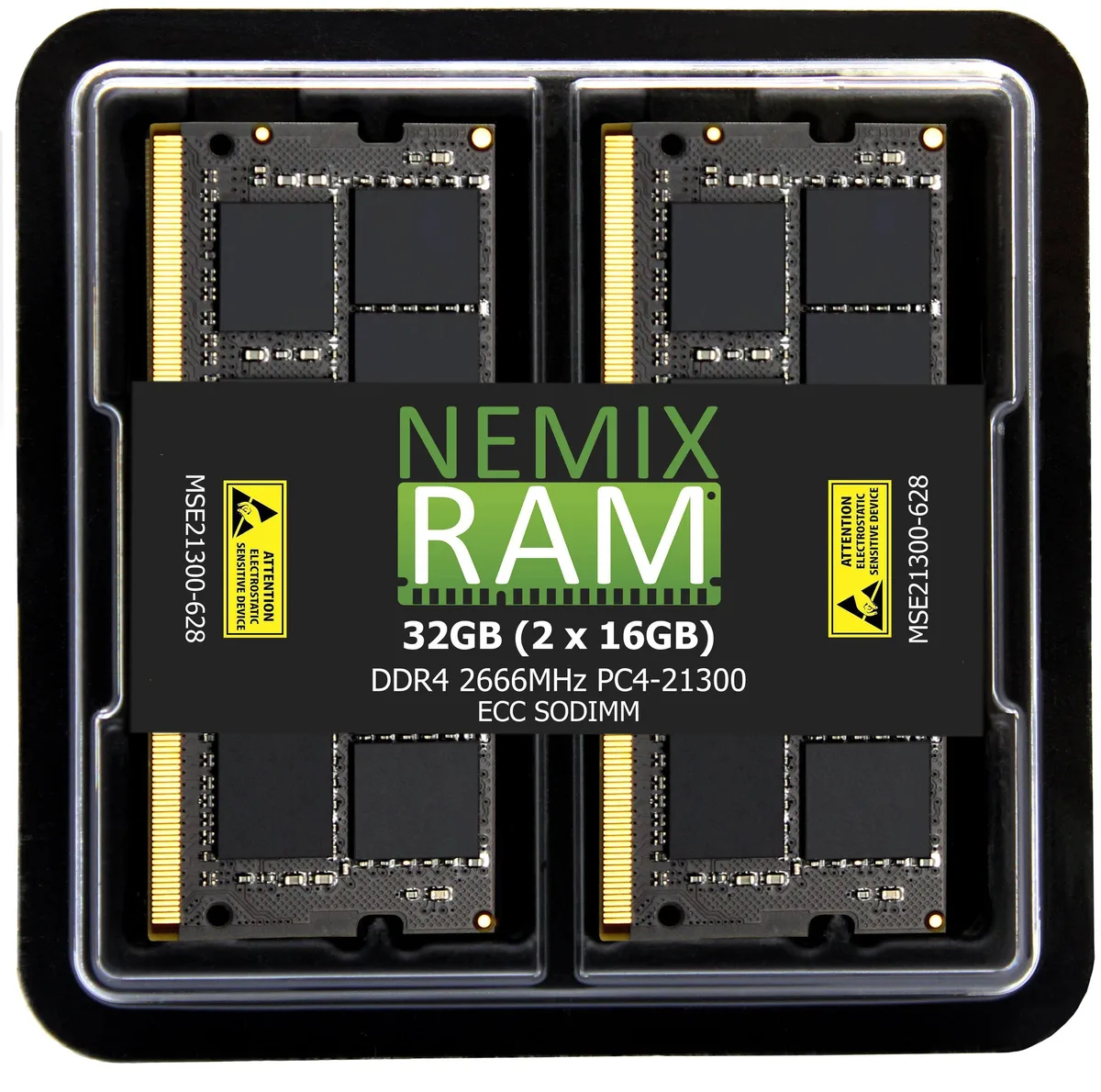Two green circuit boards with black chips and gold contacts, no heat spreaders