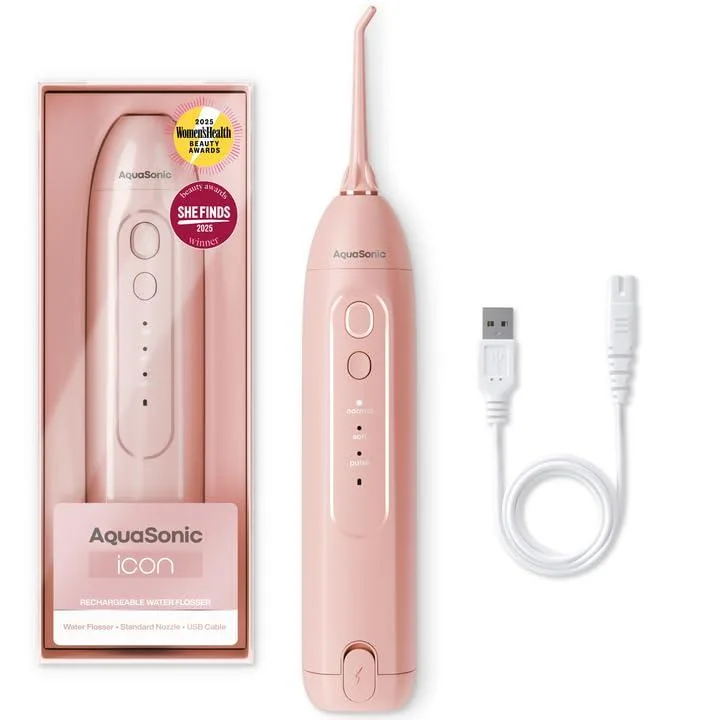 Waterpik Icon Water Flosser Blush 150ml 3 modes .431kg — produkto nuotrauka
