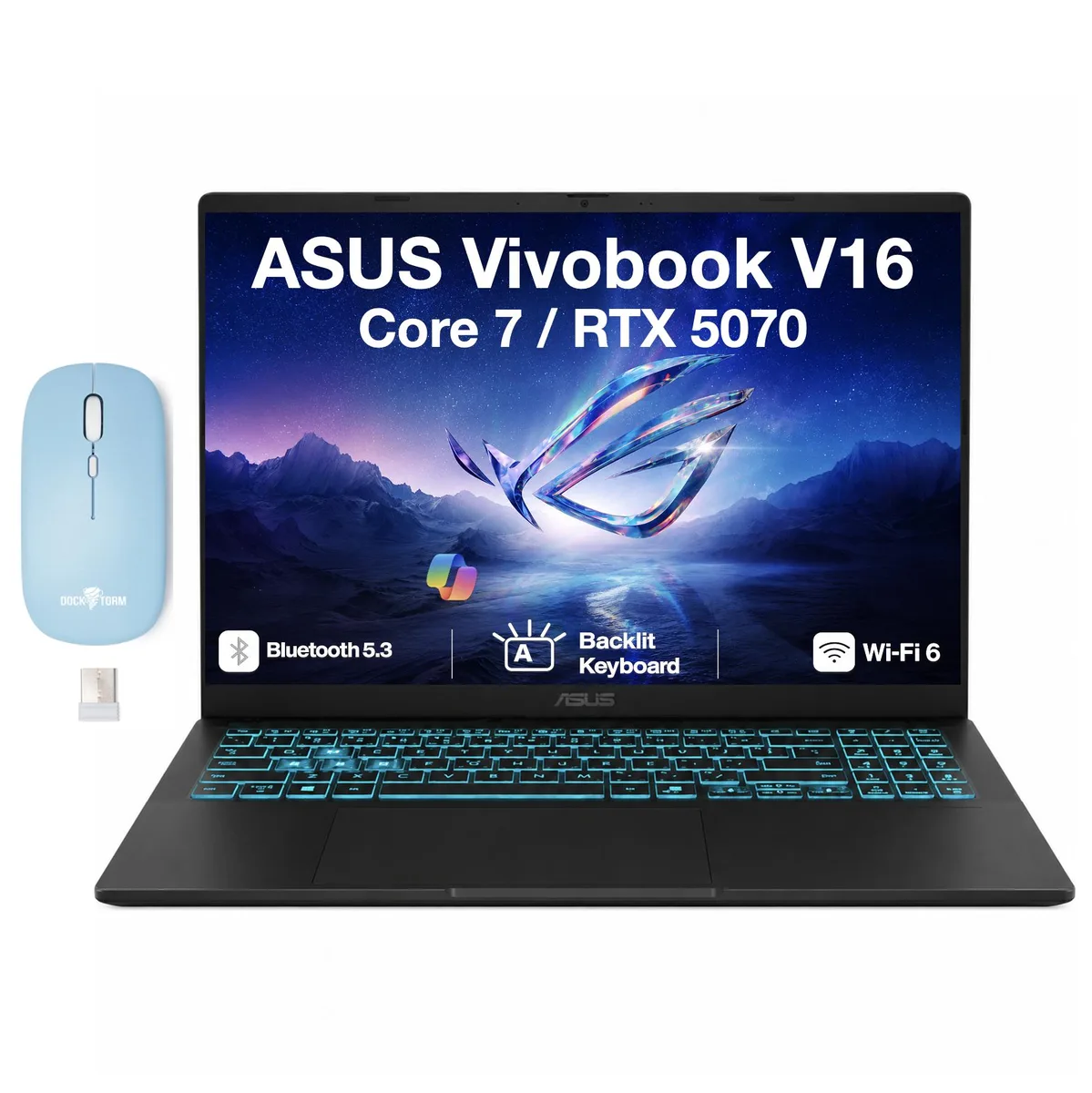ASUS ASUS Vivobook V16 16.0" WUXGA 144Hz Core 7 240H RTX 5070 64GB DDR5 2TB — product photo