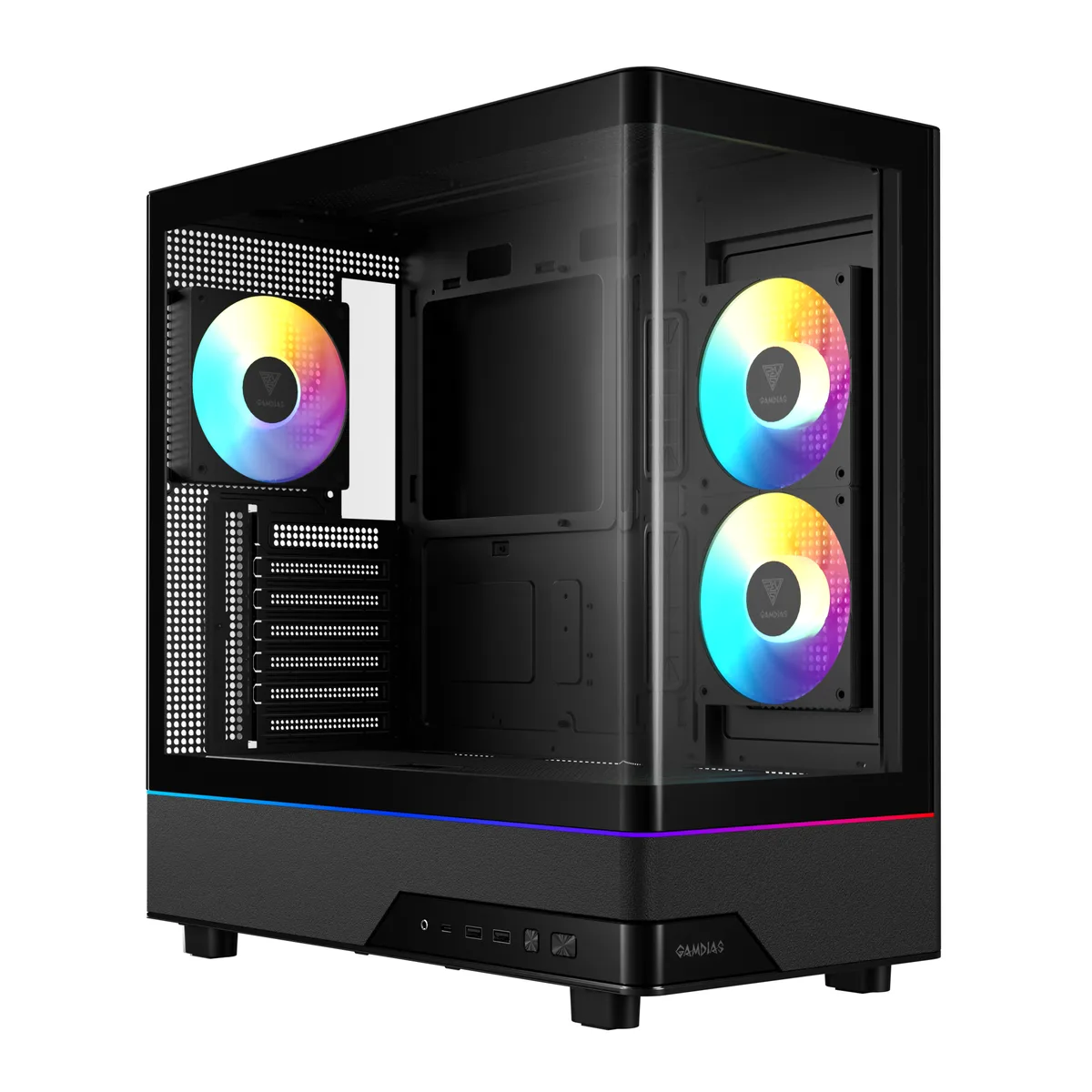 GAMDIAS Technology GAMDIAS Technology ATLAS M5 CG ATX Mid Tower PC Case — photo du produit