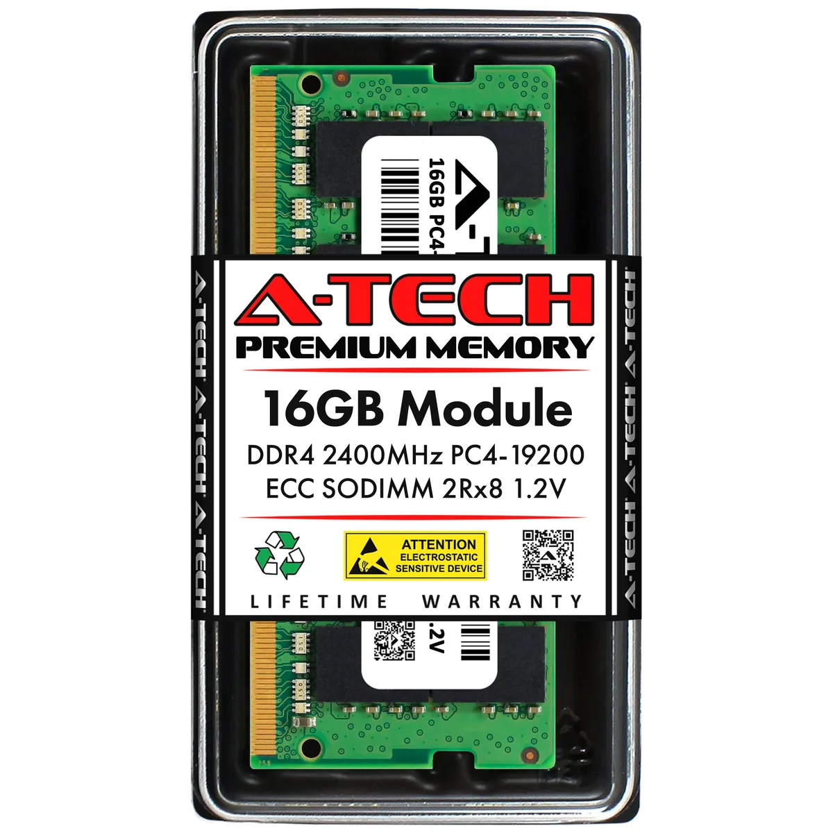 A-Tech A-Tech 16GB DDR4 2400 ECC SODIMM CL17 1.2V 260-Pin — toote foto