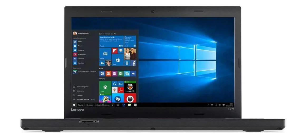Black 13.3 inch ThinkPad L470 laptop closed lid matte finish