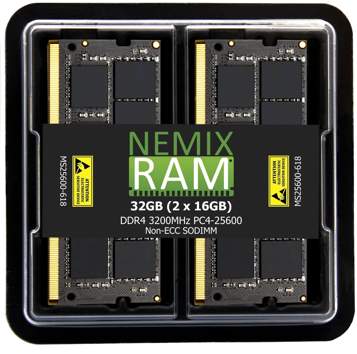 NEMIX RAM NEMIX RAM 32GB (2x16GB) DDR4 3200 CL22 260-Pin SODIMM for Dell Precision 3480 — fotografia produktu