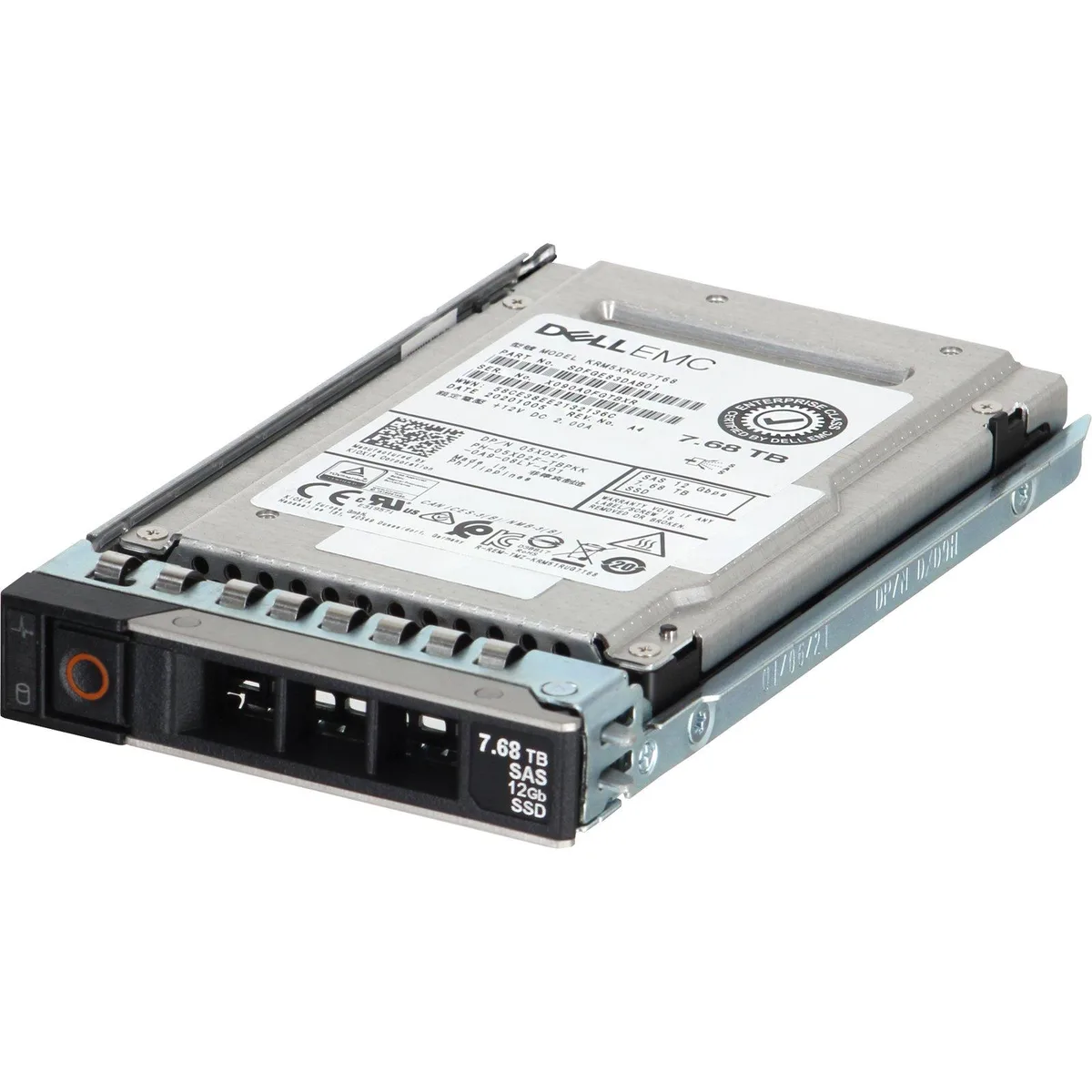 Dell 2.5 inch enterprise SSD with silver metal casing