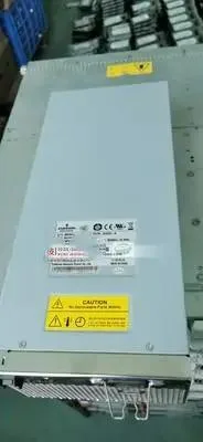Rectangular ATX power supply unit with metal casing and rear fan grille