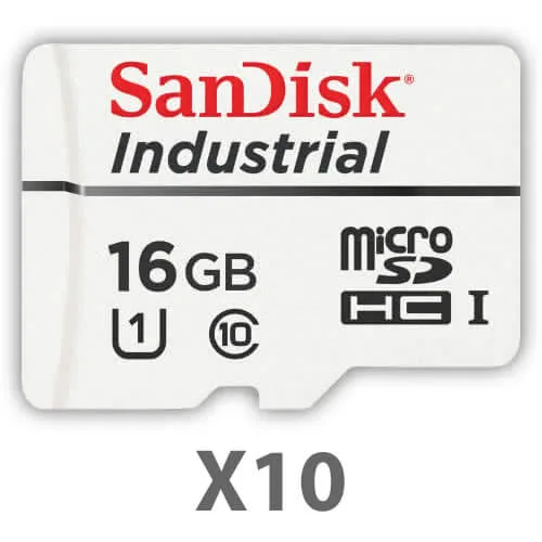 SanDisk SanDisk Industrial IX QD332 microSDHC 16GB U1 10-Pack — 제품 사진