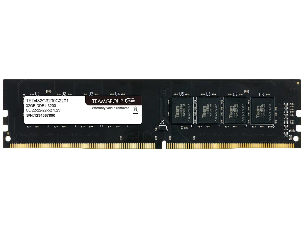 Team Group Team Group TED432G3200C2201 32GB DDR4 3200 CL22 desktop RAM — photo du produit