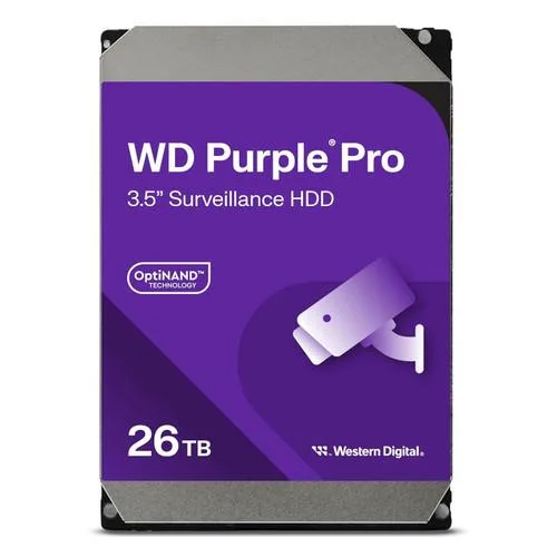 Western Digital Western Digital WD260PURP Purple Pro 26TB 3.5" 7200RPM 512MB SATA internal hard drive — photo du produit