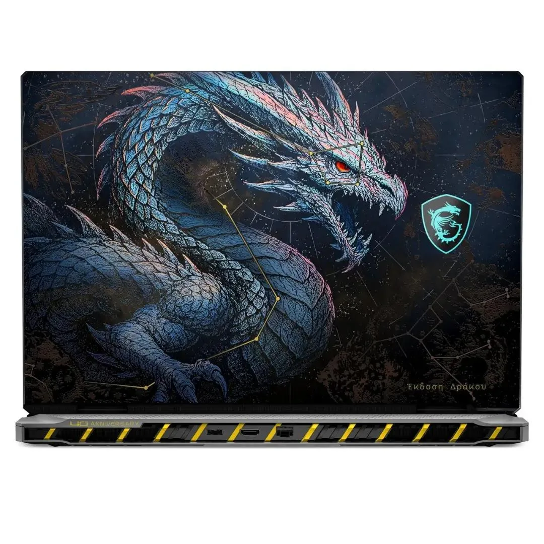 MSI Titan 18 HX Dragon Edition laptop in Core Black finish