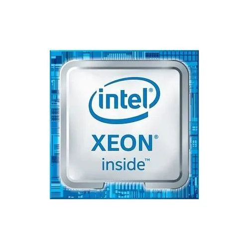 Intel Xeon W-2175 desktop processor in silver metal finish with gold contact pads