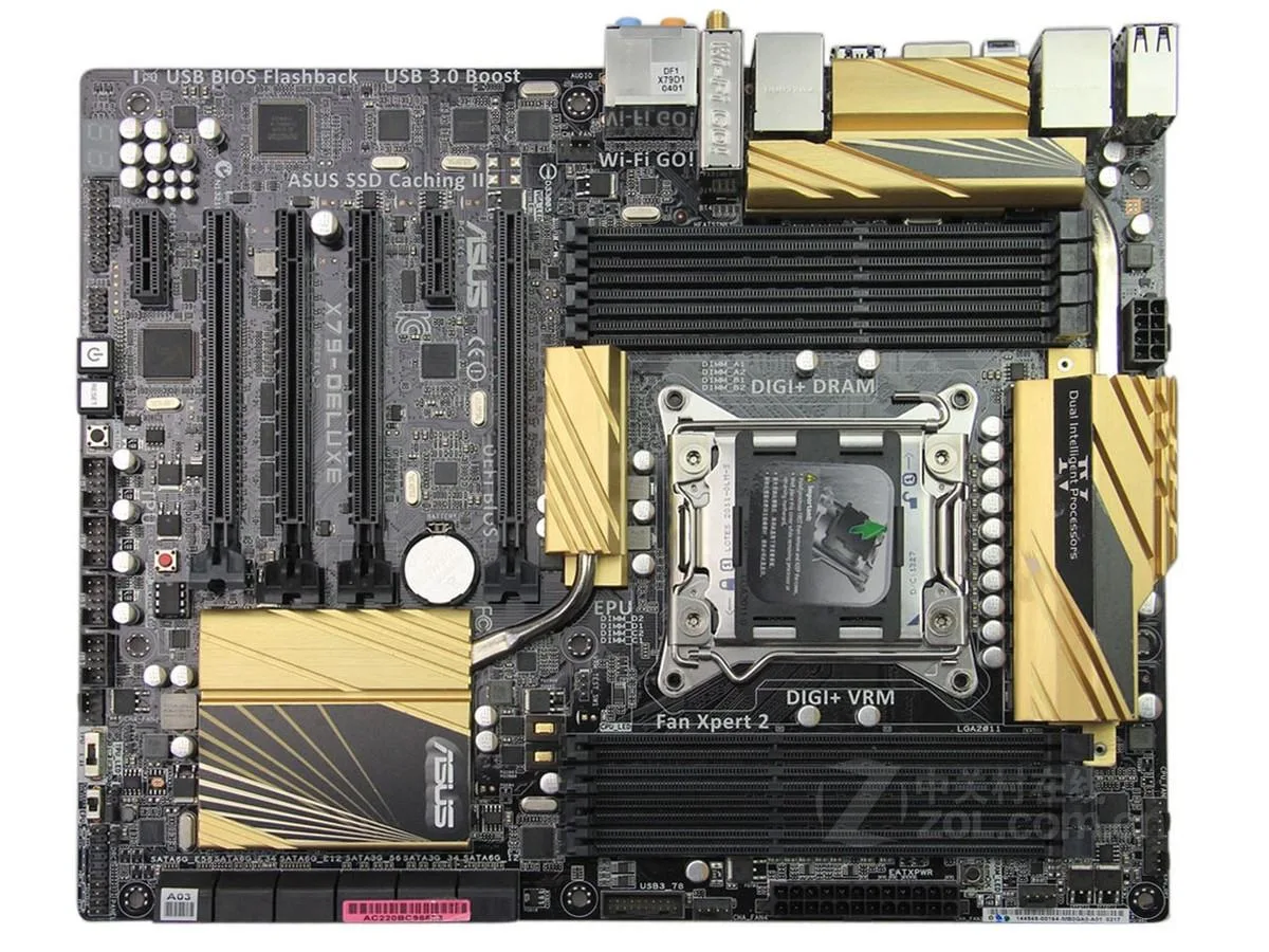 ASUS ASUS X79-DELUXE Intel X79 LGA 2011 DDR3 64GB ATX motherboard — ürün fotoğrafı