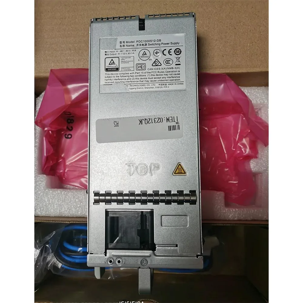 Silver rectangular DC power module with front handle and ventilation slots