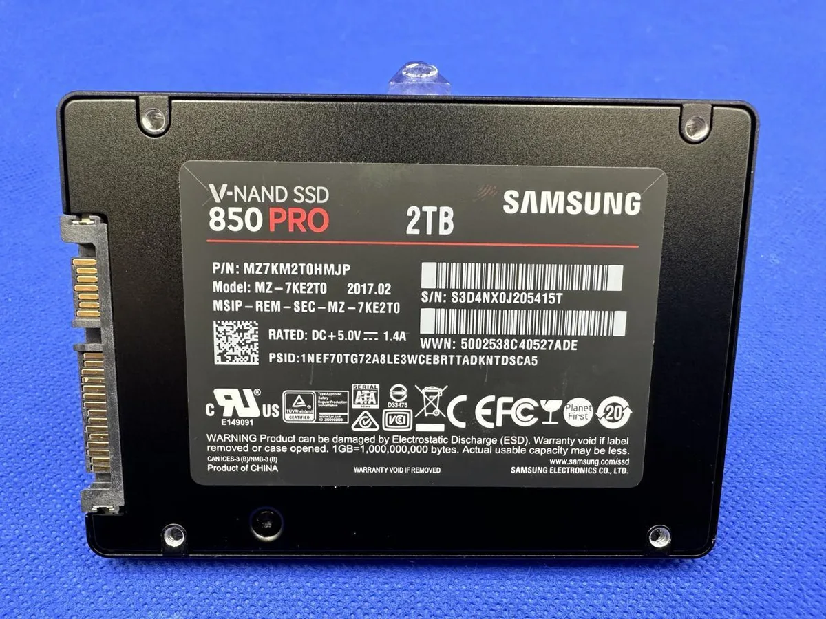 SAMSUNG SAMSUNG Mz-7ke2t0 850 2TB 2.5" enterprise SSD — productfoto
