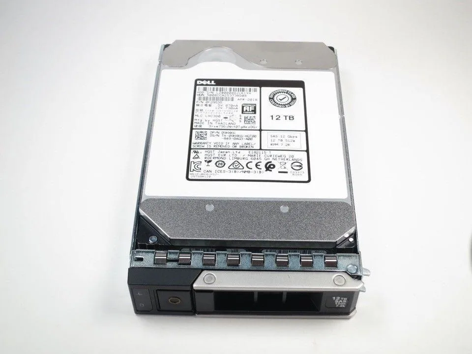 DELL DELL 9HXK6 12TB 7.2K SAS 3.5" 12Gb/s internal hard drive — product photo