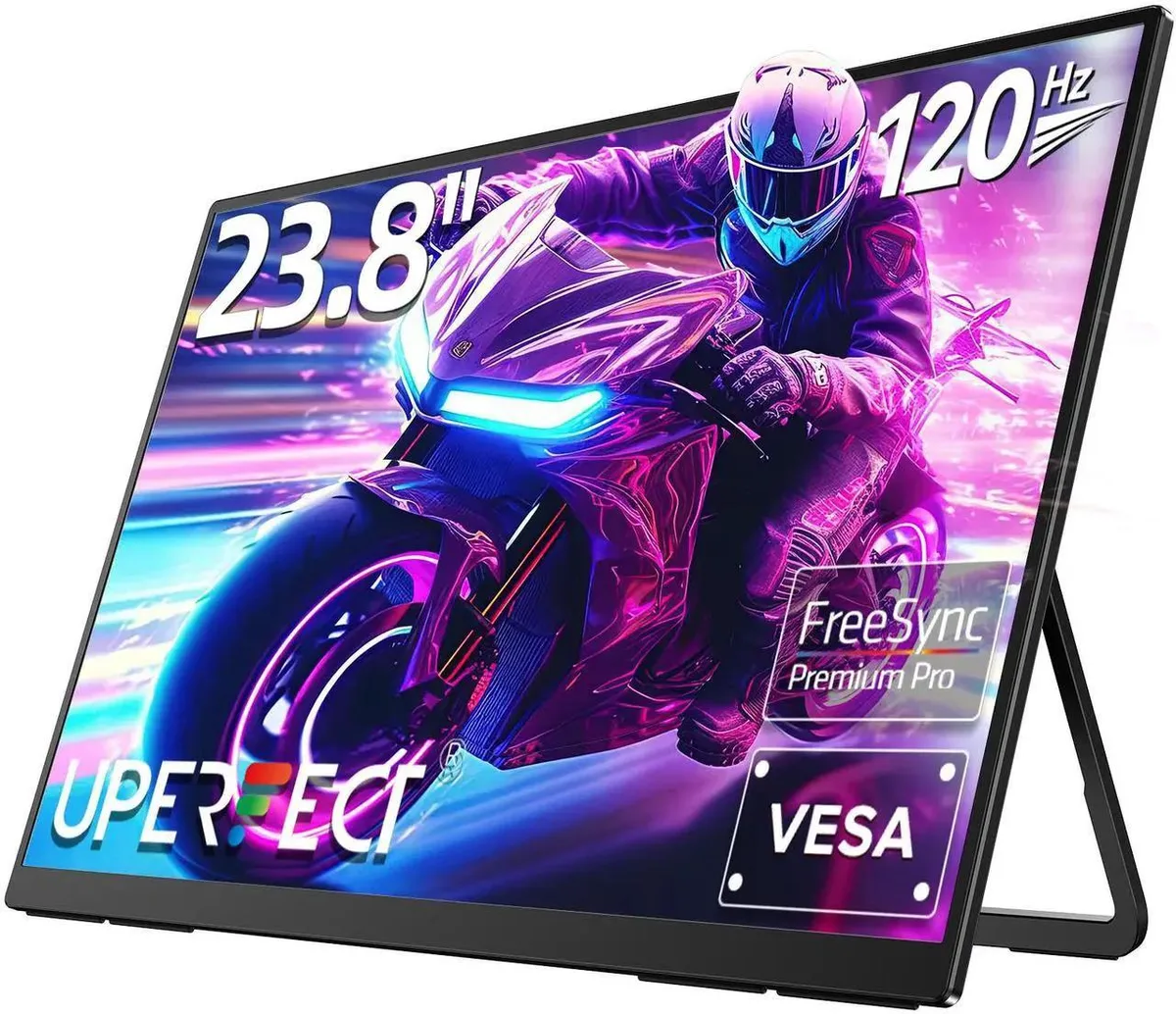 Uperfect Uperfect 23.8" 120Hz Portable Gaming Monitor 180° Kickstand VESA — product photo