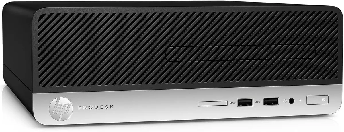HP HP ProDesk 400 G5 SFF i3-8100 3.6 GHz 8 GB DDR4 128 GB SSD Windows 11 Pro desktop PC — photo du produit