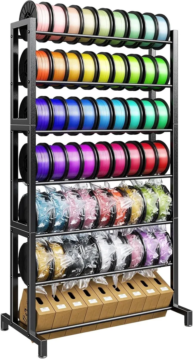 BFKK BFKK Filament Storage Rack 7-Tier 63 Spools Shelf Only — 제품 사진