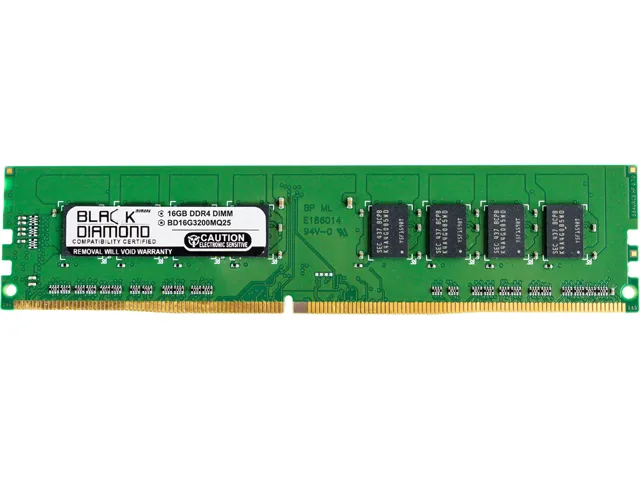 Black Diamond Memory Black Diamond Memory BD16G3200MQ25 16GB DDR4 3200 desktop RAM — product photo