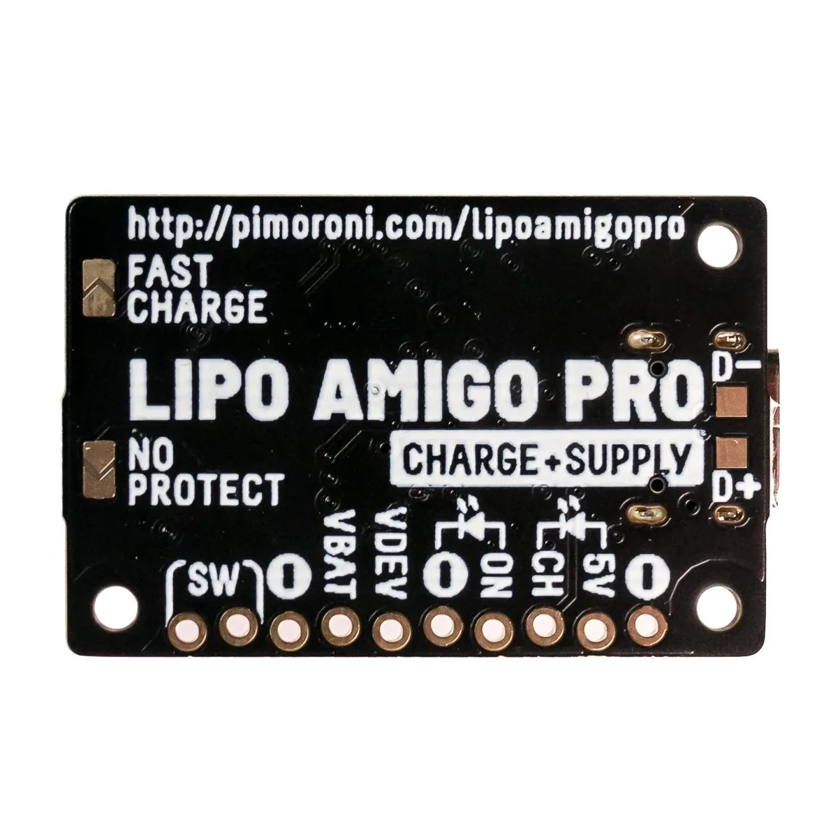 Pimoroni Pimoroni LiPo Amigo Pro USB-C LiPo/LiIon Charger Development Board — productfoto