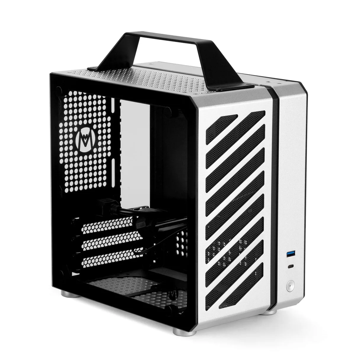 Mechanic master Mechanic Master C24 Mini ITX PC Case Silver Air 9.9L 245mm GPU 135mm Cooler — product photo