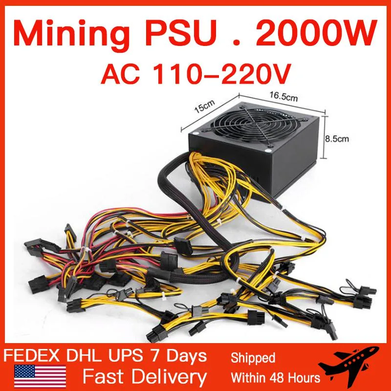 Pstaroth Pstaroth 2000W ATX Mining Power Supply Bold 12AWG — photo du produit