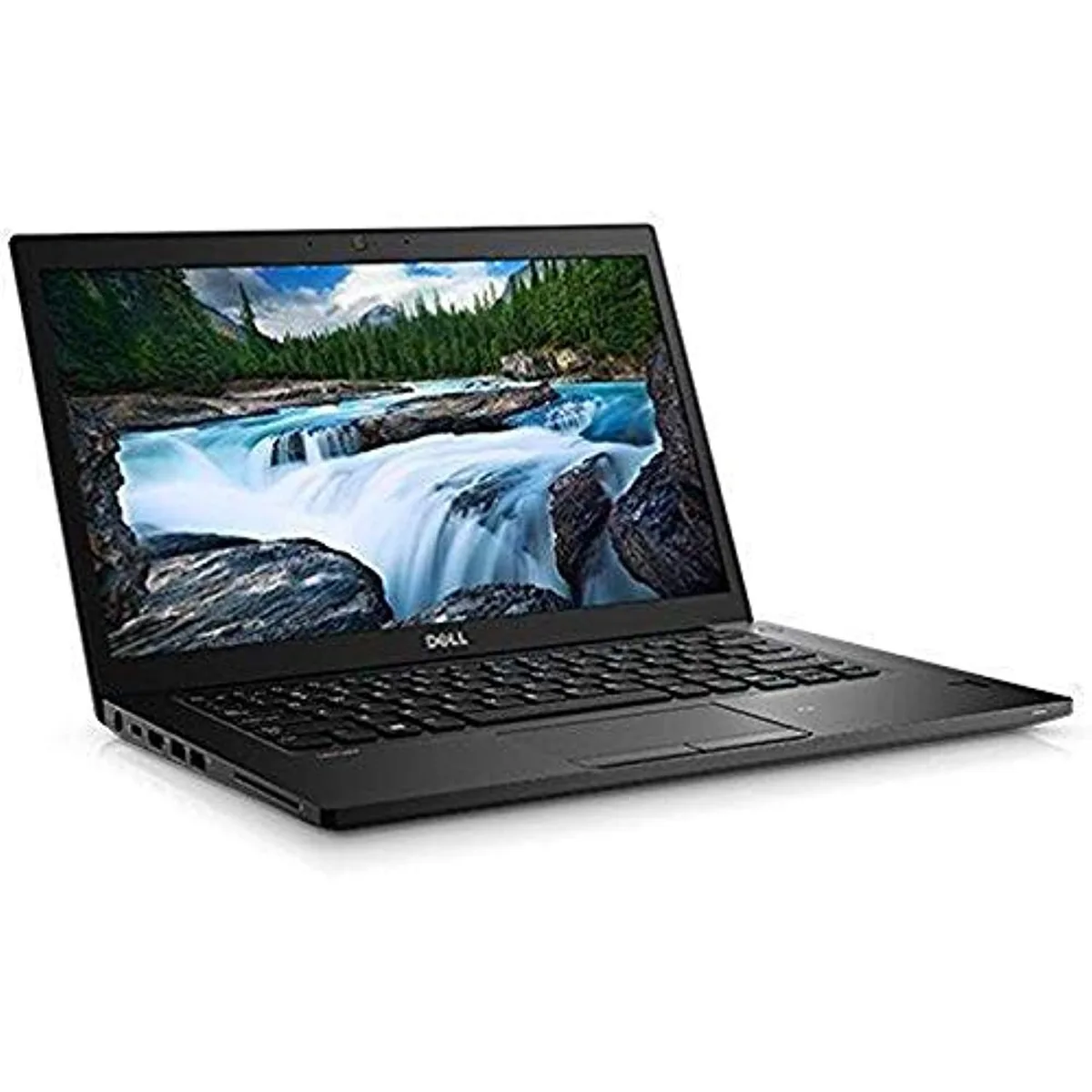 Black Dell Latitude 7480 14 inch laptop closed