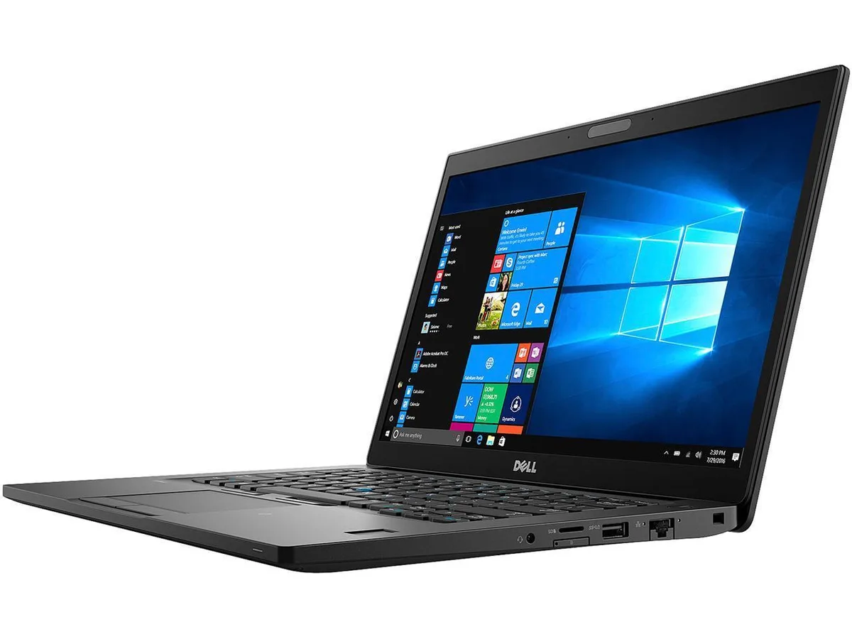 Silver Dell Latitude 7490 14.0 inch laptop closed view