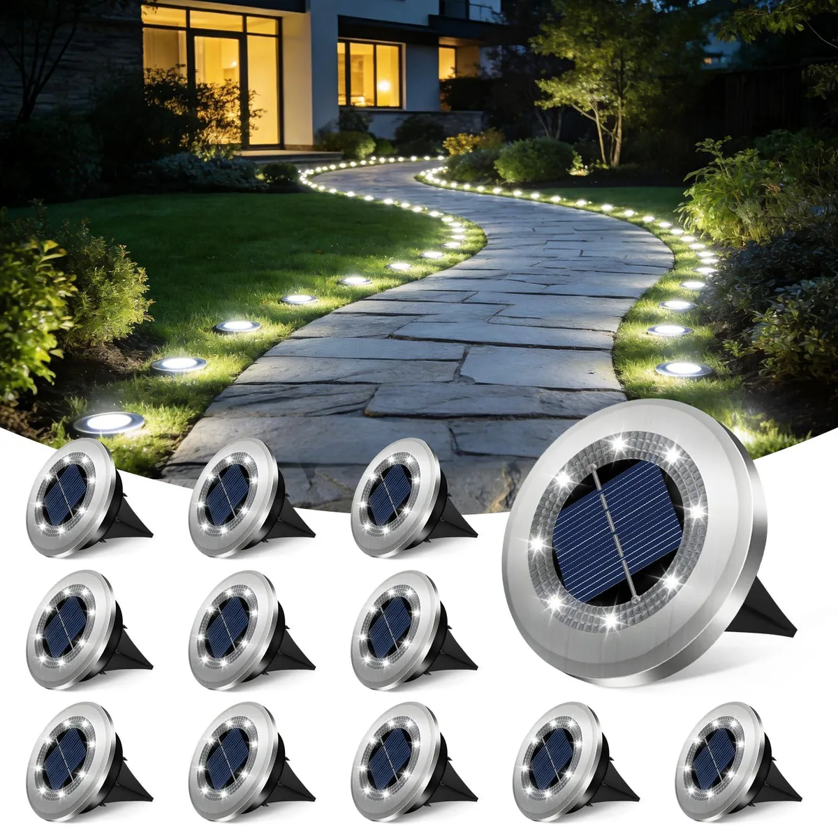 Nature Power SZY01-TY Landscape Lighting 2.8 Inch 12 Pack 7000K — fotografia produktu