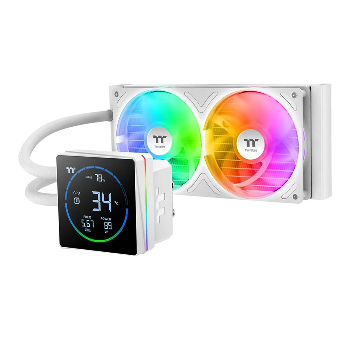 Thermaltake Thermaltake TH240-S V3 ARGB Liquid Cooler CL-W471-PL12SW-A 240mm 3.95" LCD — صورة المنتج