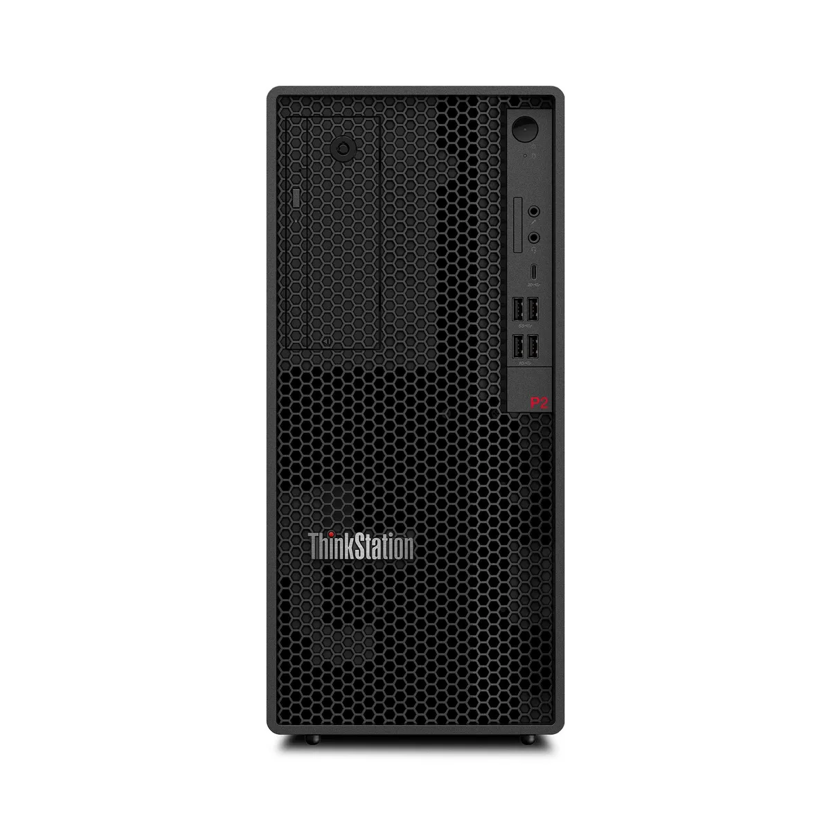 Raven Black tower workstation standing upright