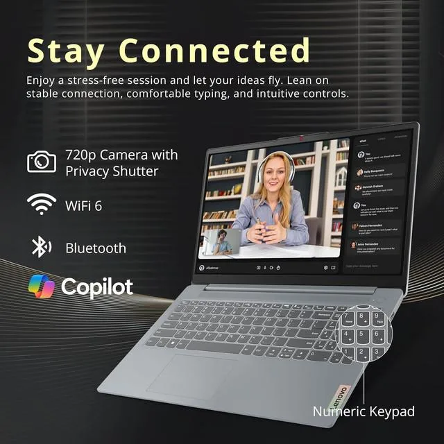 Lenovo Lenovo IdeaPad Slim 3i laptop i5-1335U 16GB DDR5 512GB NVMe 15.6" FHD Grey — product photo
