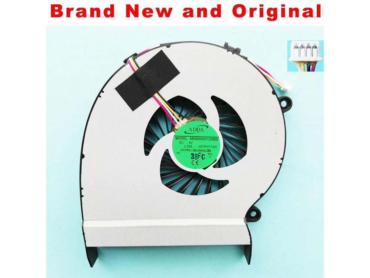 New original CPU fan for ADDA AB09005HX12GB00 0CWXV1A5 DC5V 0.50A